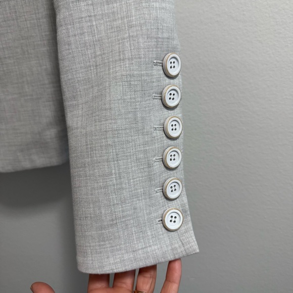 Veronica Beard Grey Blazer Size 0 - Picture 4 of 15